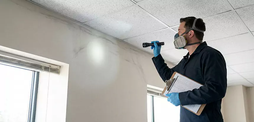 Ceiling Water Damage Inspection in Eudora