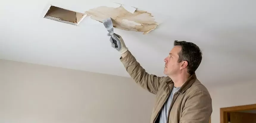 Dry Ceiling After Water Leak in Eudora