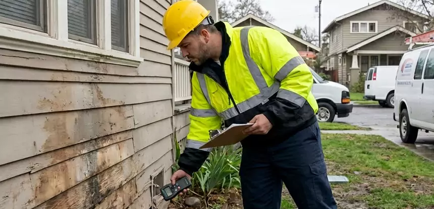 Water Damage Exterior Wall Eudora